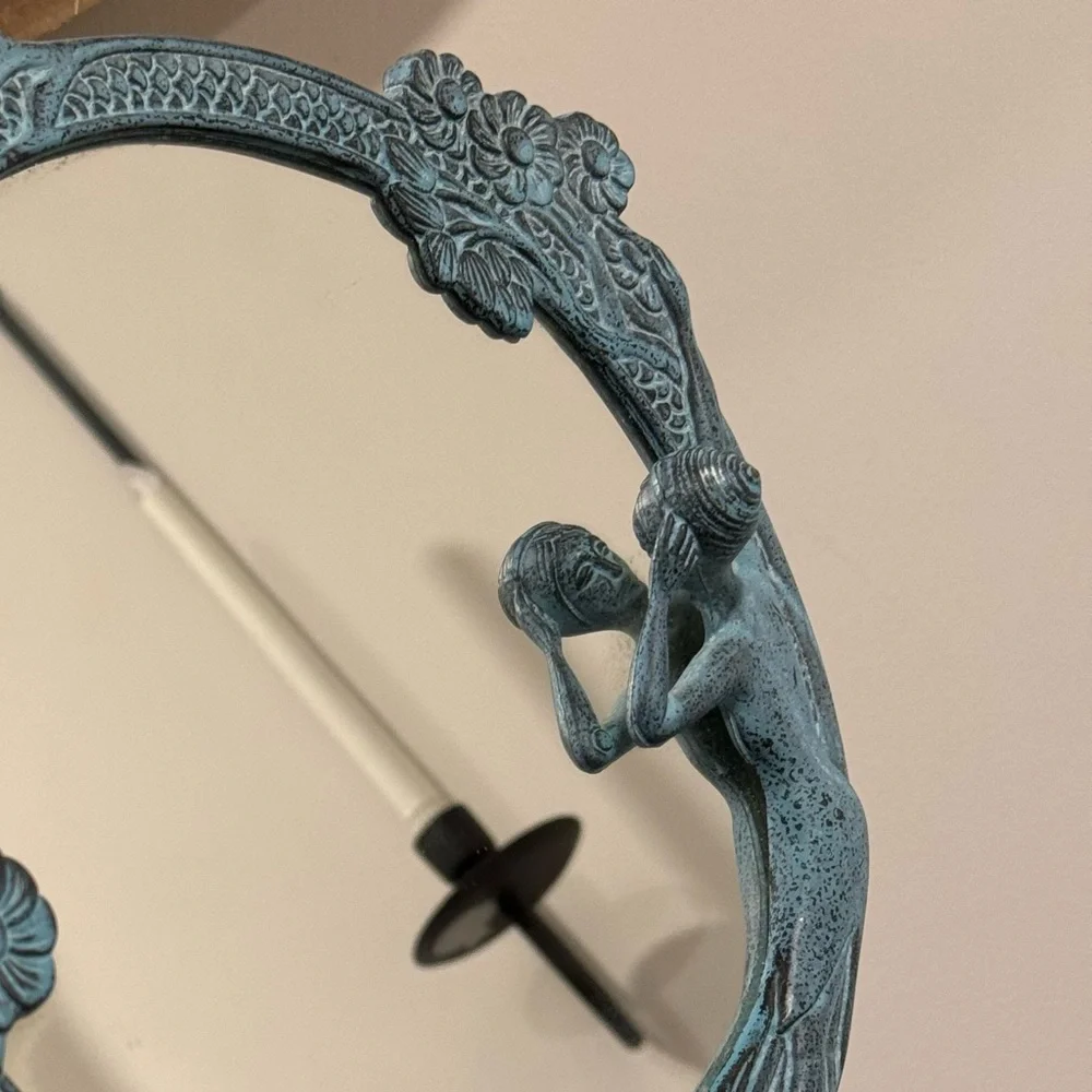 Metal | Lady of the Lake | Mirror 12”| BLUEBONNET VINTAGE